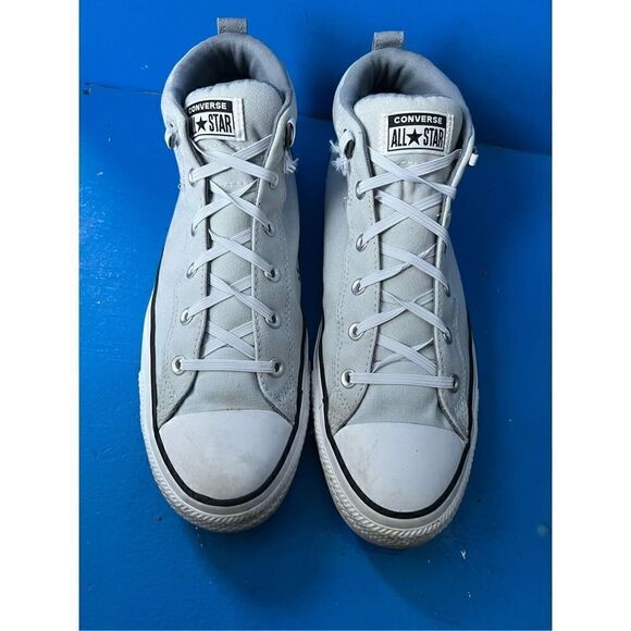 Converse Ctas Malden Street Mid Sneakers Women's Shoes Canvas Lunar Gray A03453F - Picture 2 of 8